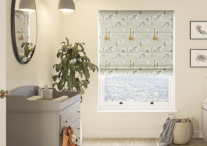 Wild Thing, Sage - Roman Blind - Image 3